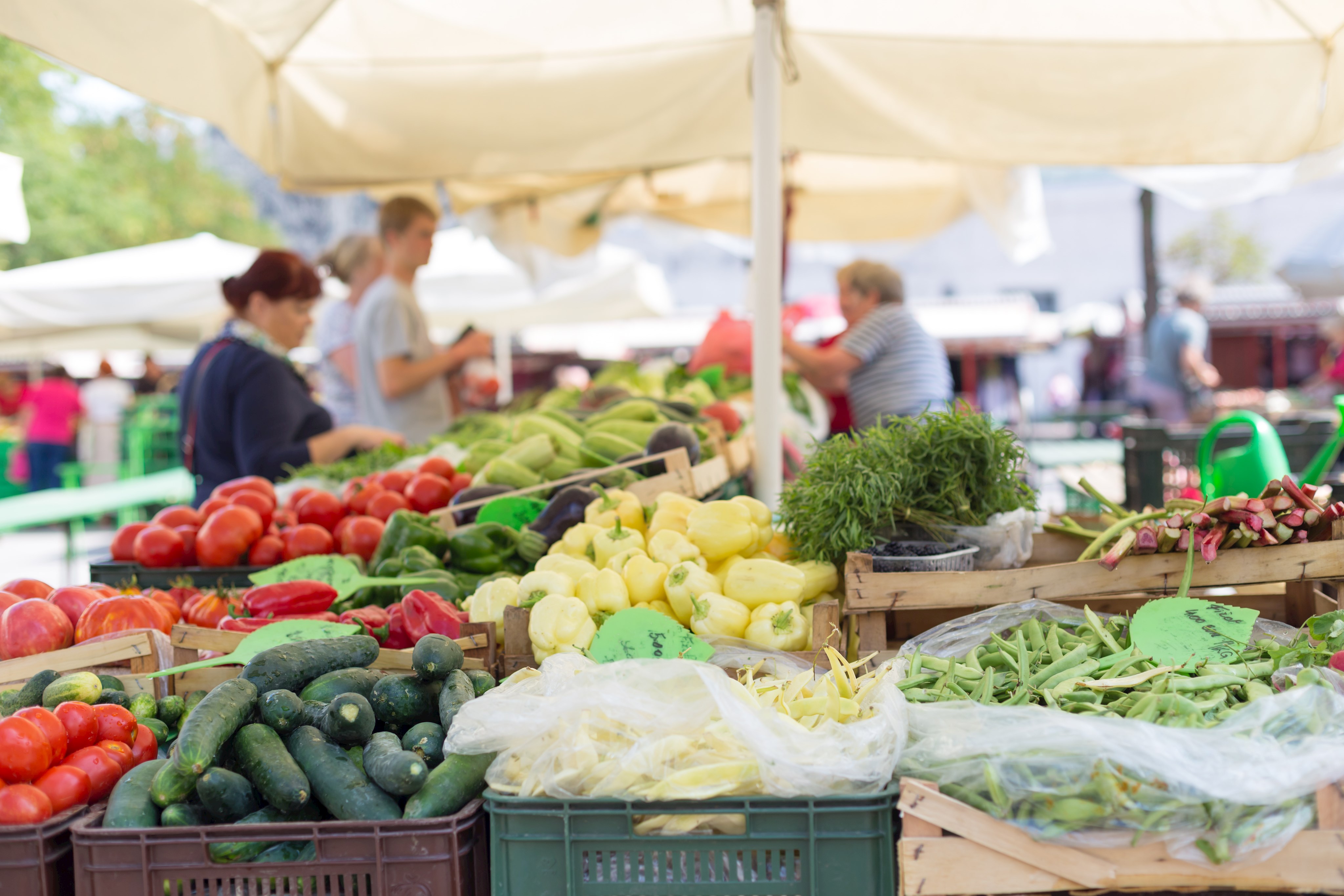 Unser Wochenmarkt ist immer einen Besuch wert